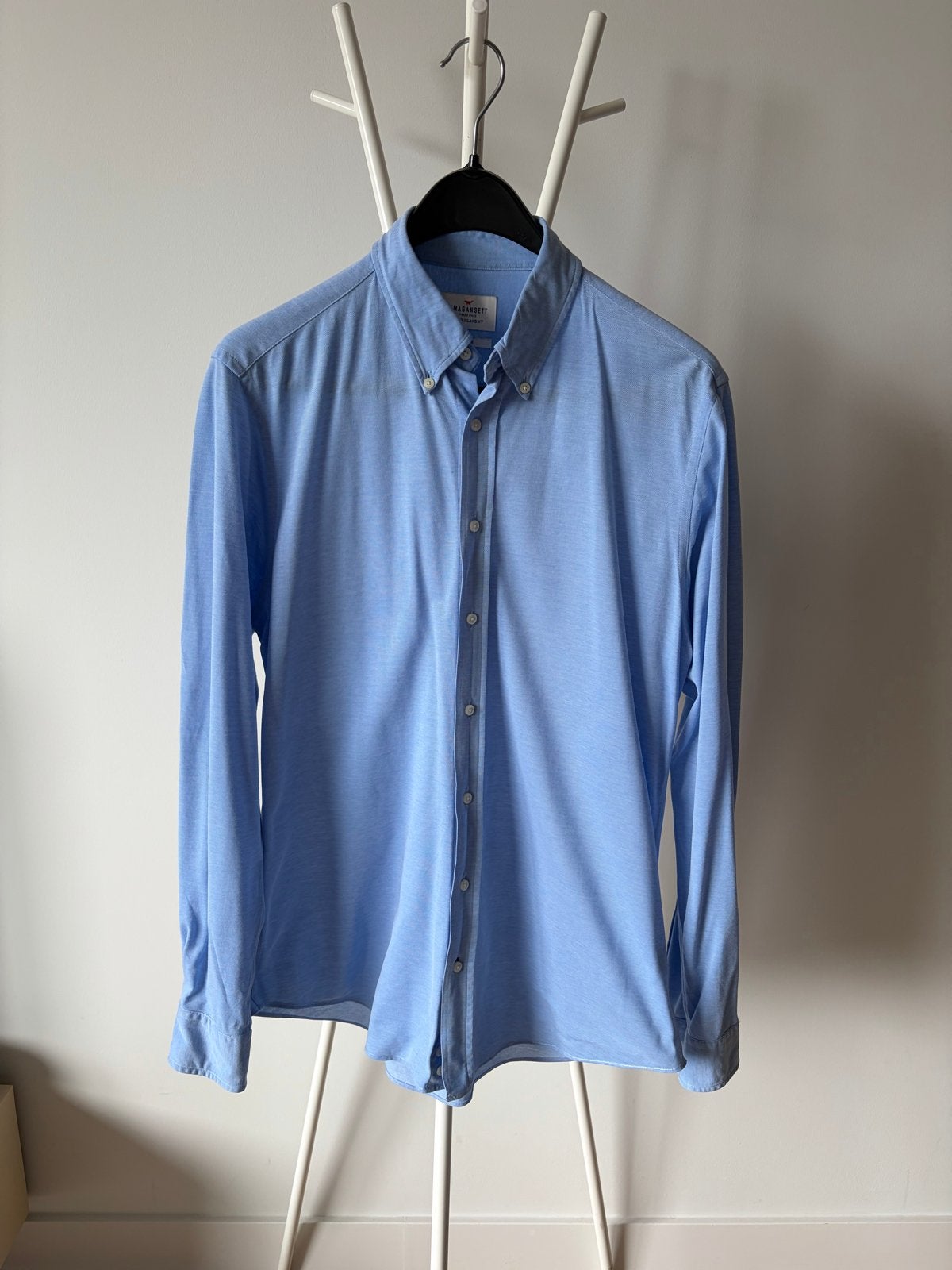 Amagansett Overhemd Maat L - Lichtblauw, Ophalen of Verzenden, Zo goed als nieuw, Blauw, Halswijdte 41/42 (L)