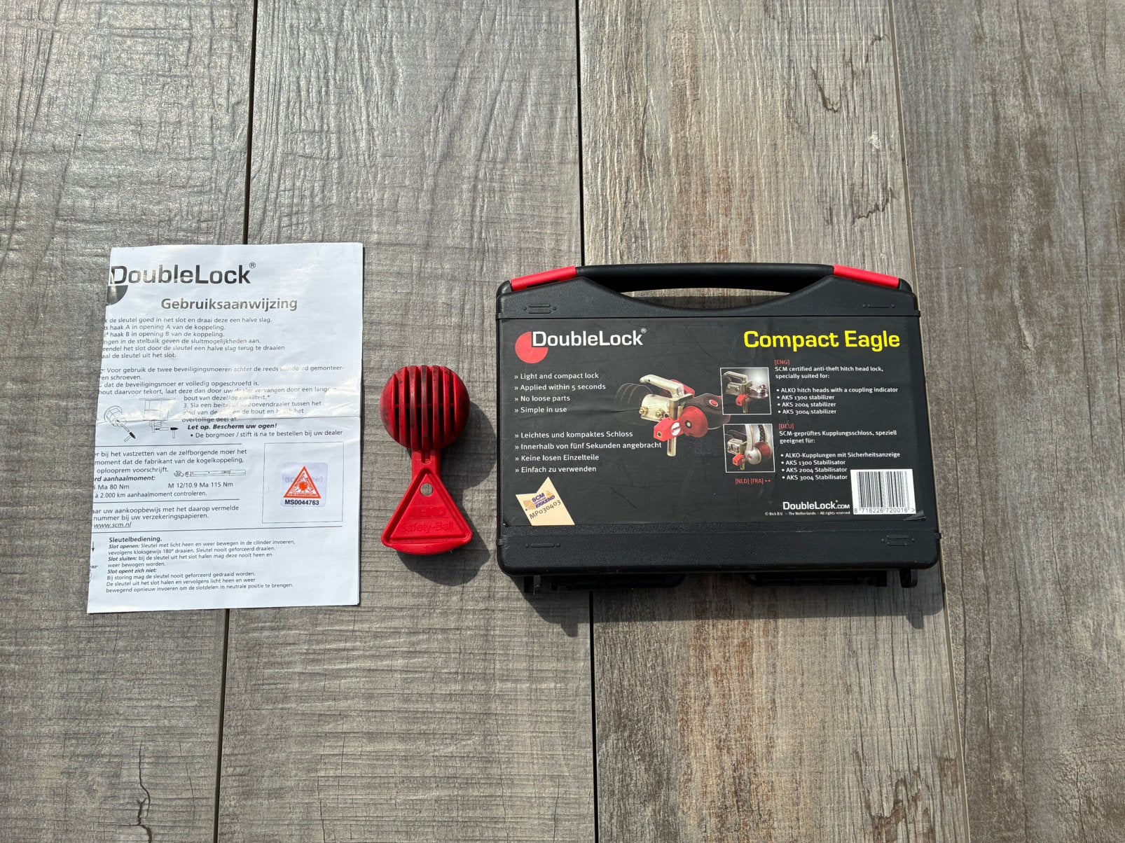 Te koop DoubleLock Compact Eagle koppelingsslot, Caravans en Kamperen, Caravan accessoires, Ophalen of Verzenden, Gebruikt