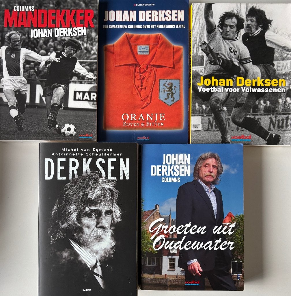 5x Johan Derksen - Voetbal en Columns ️ International, Ophalen of Verzenden, Gelezen, Diverse auteurs, Sport