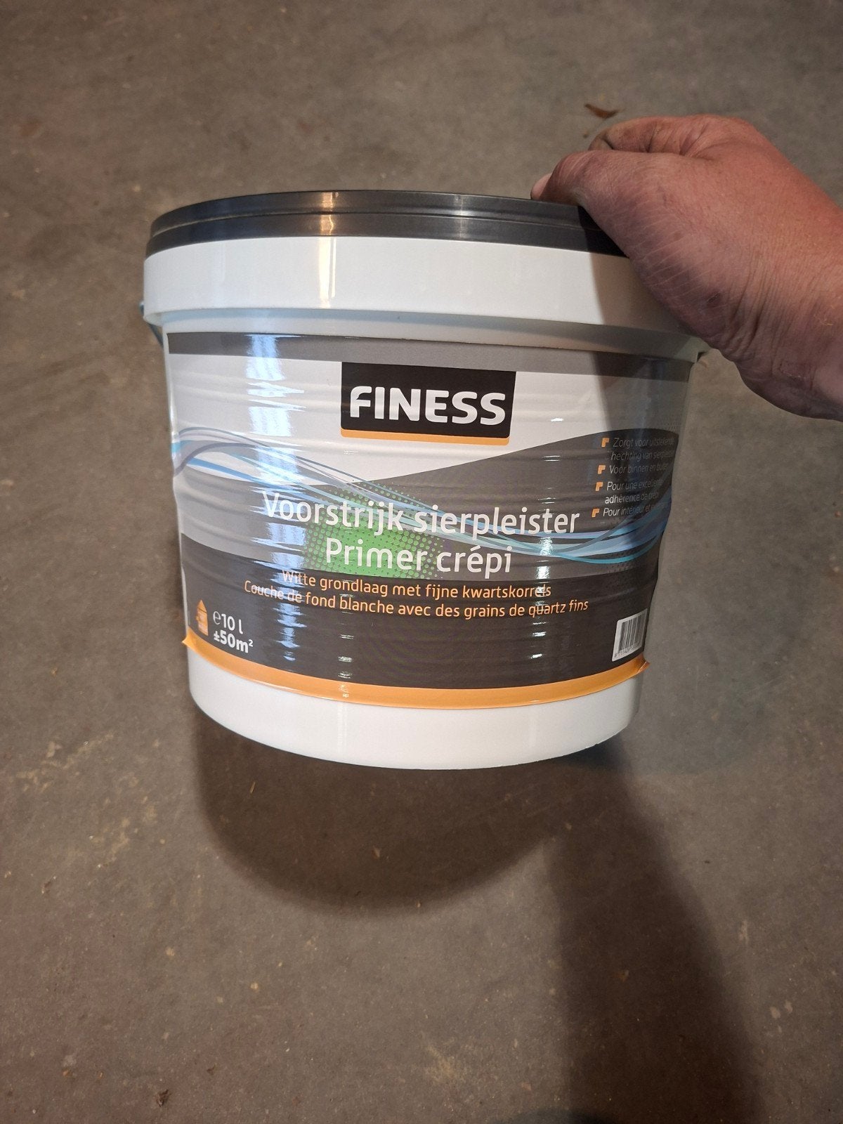 Finess Voorstrijk Sierpleister Primer Crépi, Ophalen, Wit, Nieuw, Verf