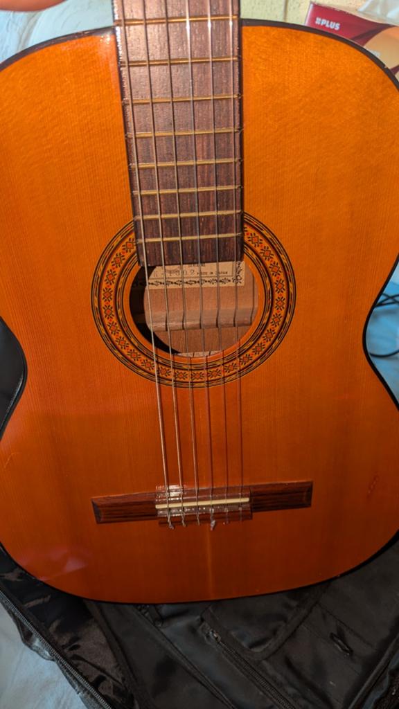 Vinted Clear Sound Guitar - Made in Japan + hoes - als nieuw, Ophalen of Verzenden, Klassieke of Spaanse gitaar