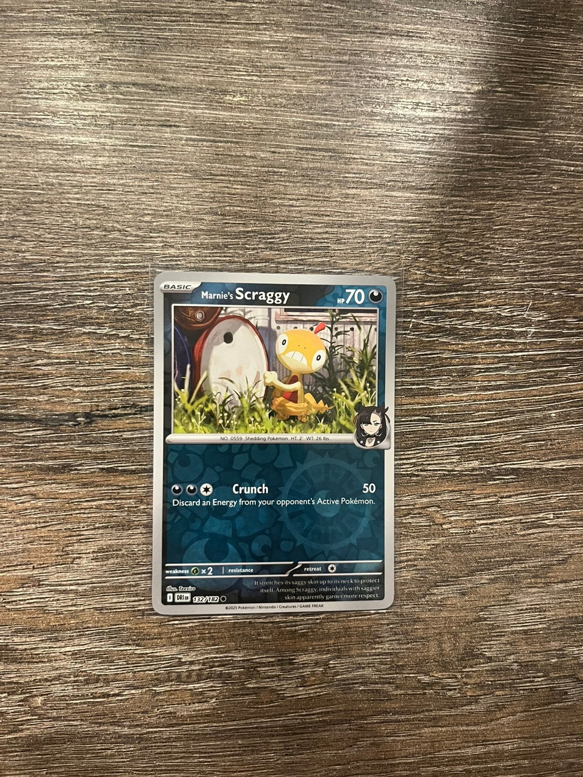 Marnie’s Scraggy DRI 132/182 reverse holo, Ophalen of Verzenden, Zo goed als nieuw
