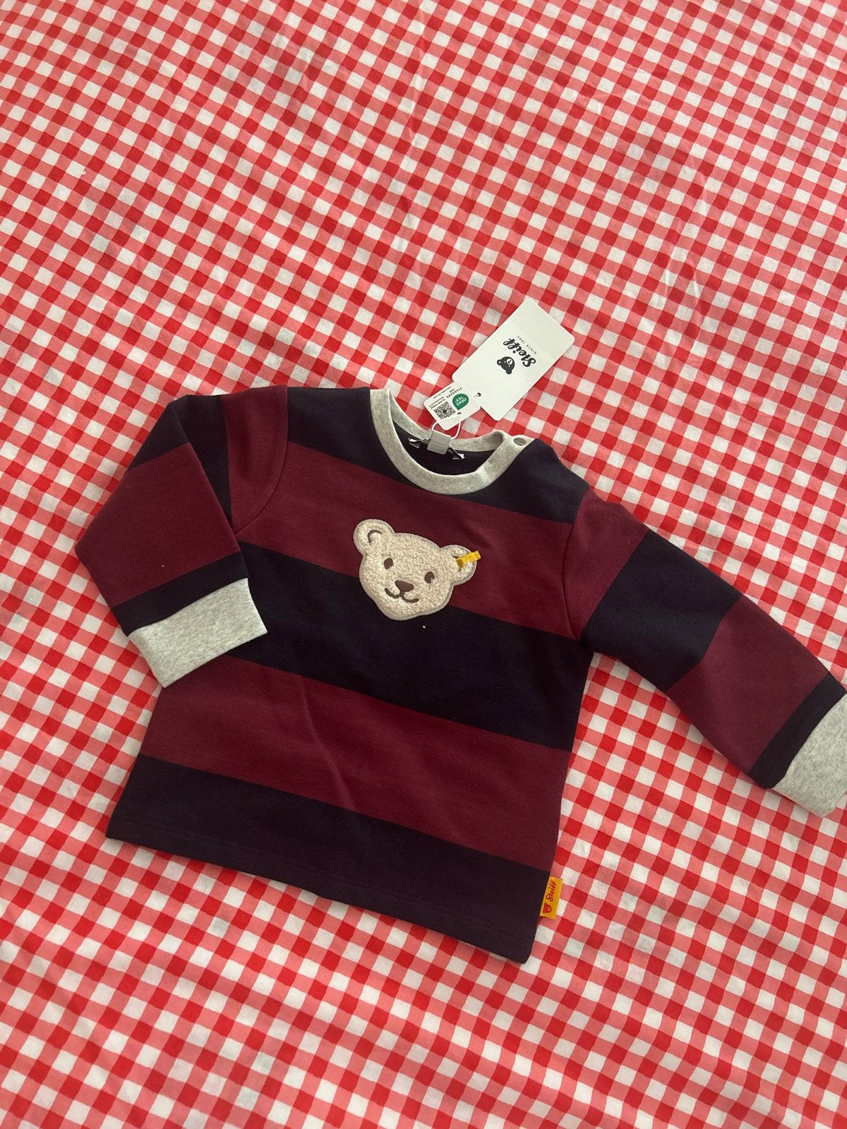 Steiff sweater met teddybeer applicatie, Ophalen of Verzenden, Nieuw, Jongetje