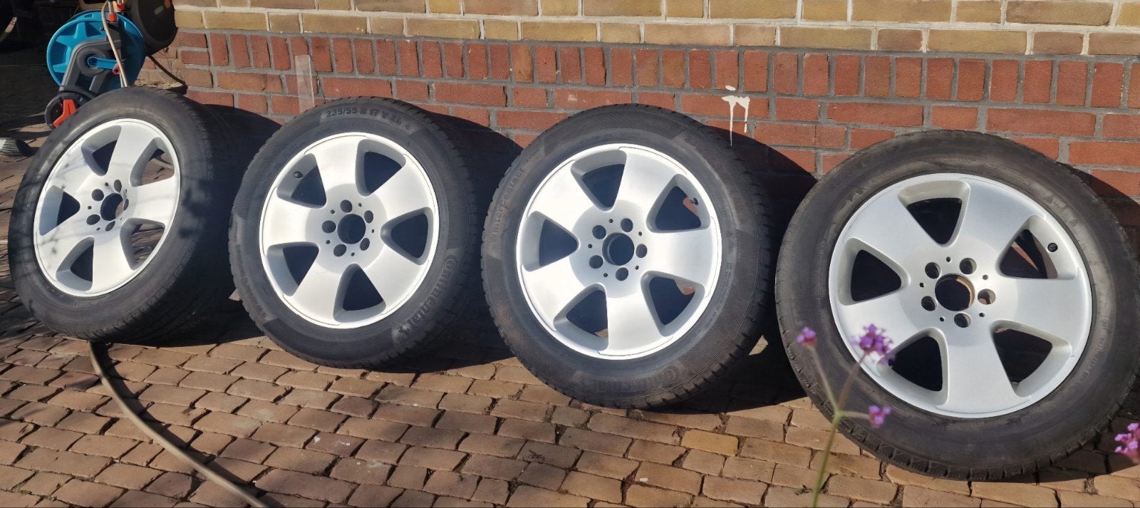 Velgen Mercedes S-Klasse, W221 4x17 inch en W124 3x16 inch, Ophalen, Gebruikt, Velg(en), 17 inch