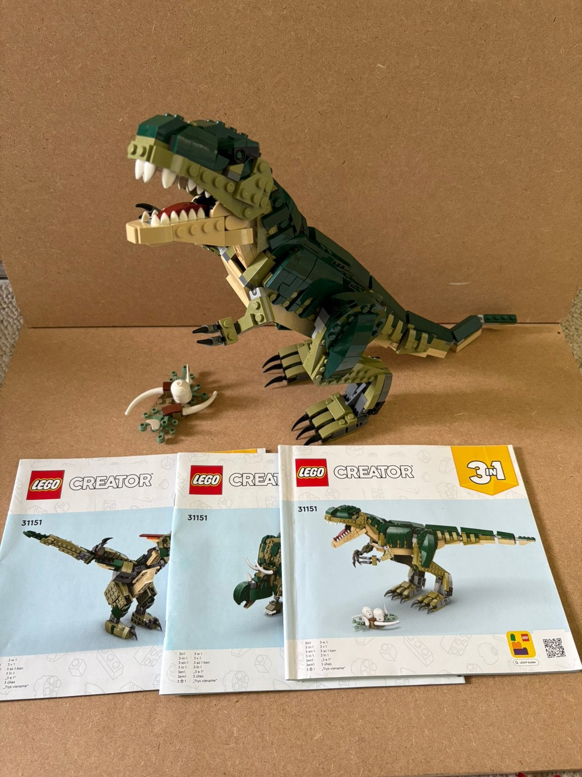 LEGO Creator 3-in-1 T.rex 31151, Ophalen of Verzenden, Zo goed als nieuw