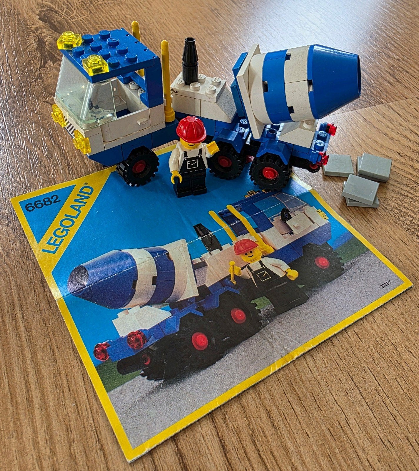 Lego 6682 cementmixer uit 1985, Ophalen of Verzenden, Gebruikt
