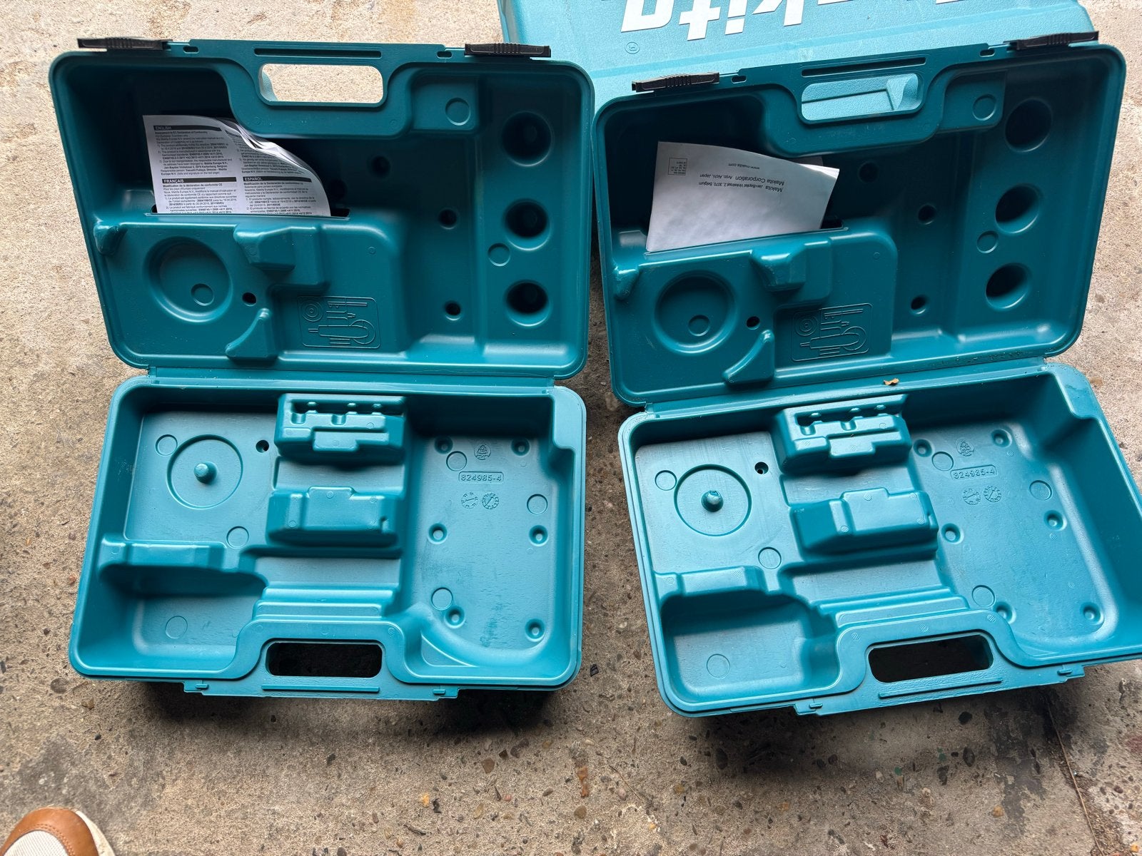 Makita gereedschapskoffer - 2 stuks(slijptol), Ophalen of Verzenden, Gebruikt, Gereedschapsopslag, Makita