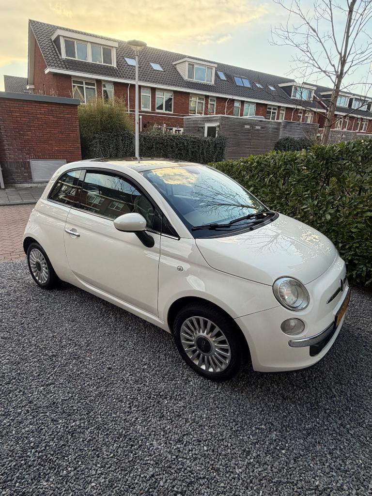 Fiat 500 1.2 AUT 2011 Wit, Auto's, Start-stop-systeem, 1242 cc, 4 cilinders, Wit