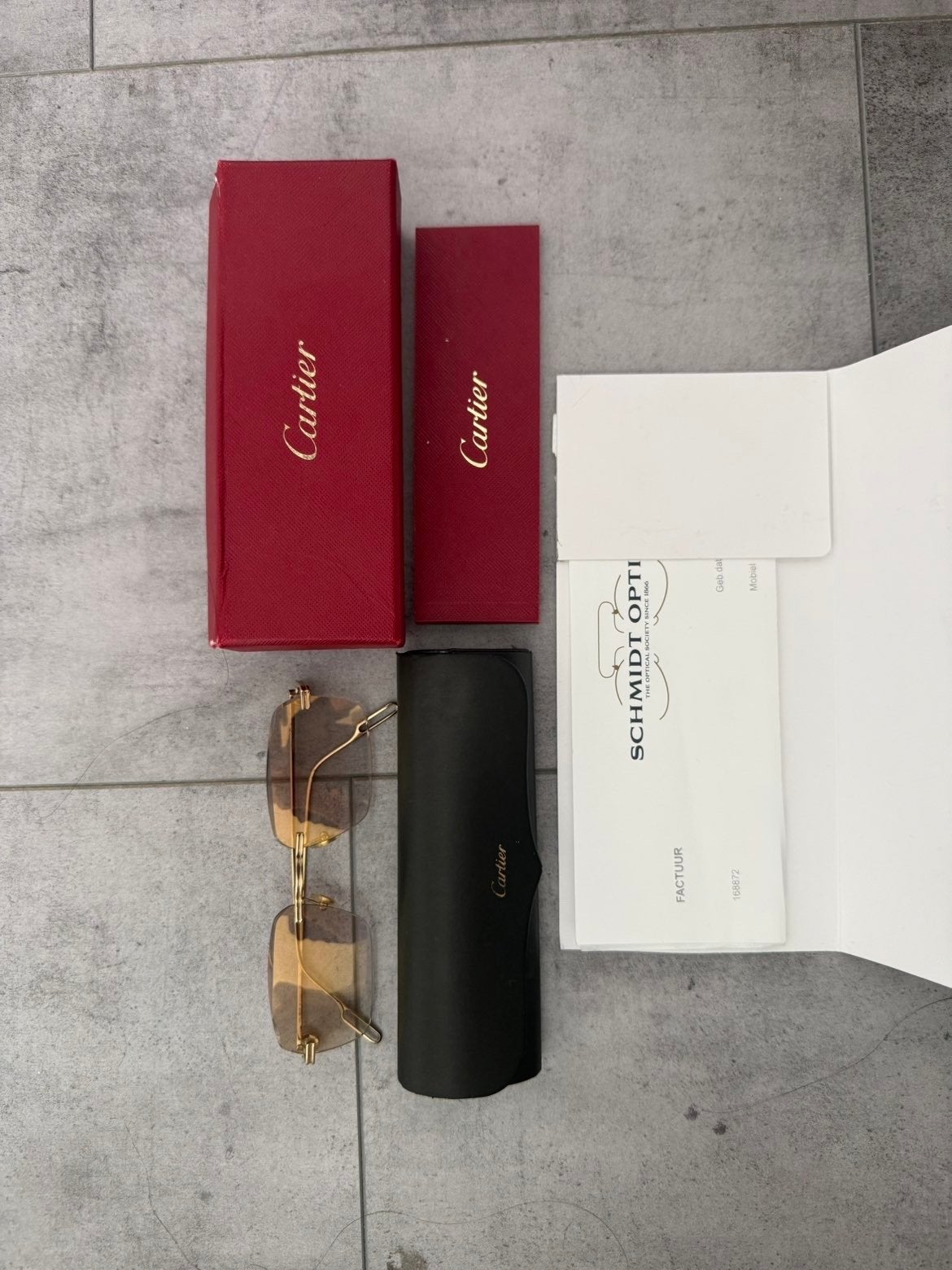 Cartier bril, Ophalen of Verzenden, Gebruikt, Bruin, Bril