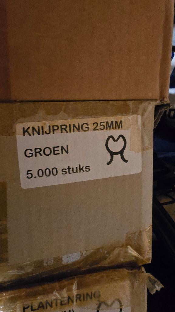 Planten knijpers 25 mm 5000 stuks, Ophalen of Verzenden, Nieuw
