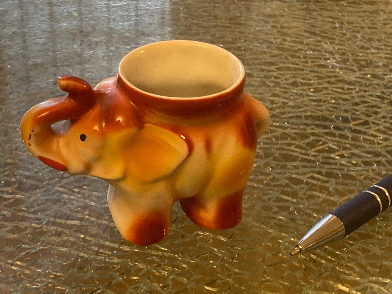 Vintage Olifant eierdopje. Jaren 1930 Japan., Ophalen of Verzenden