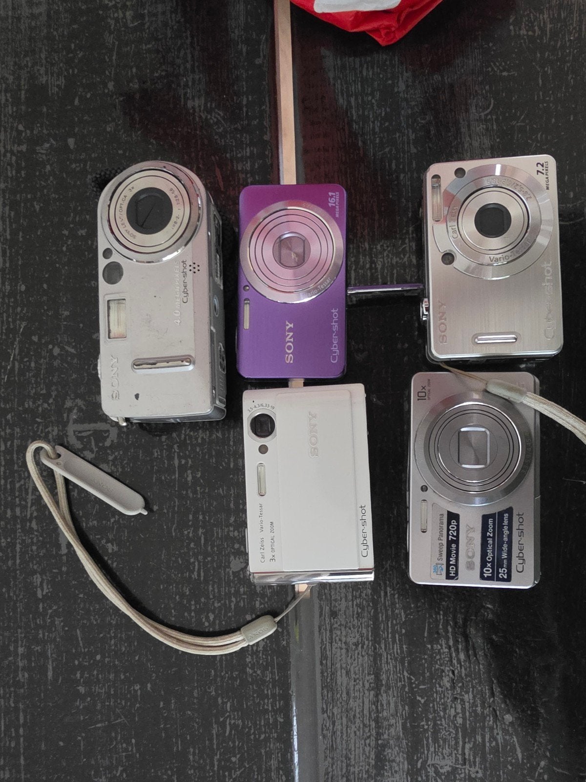 Sony camera's - defect, zonder accu en oplader, Ophalen of Verzenden, Niet werkend, Compactcamera, Sony