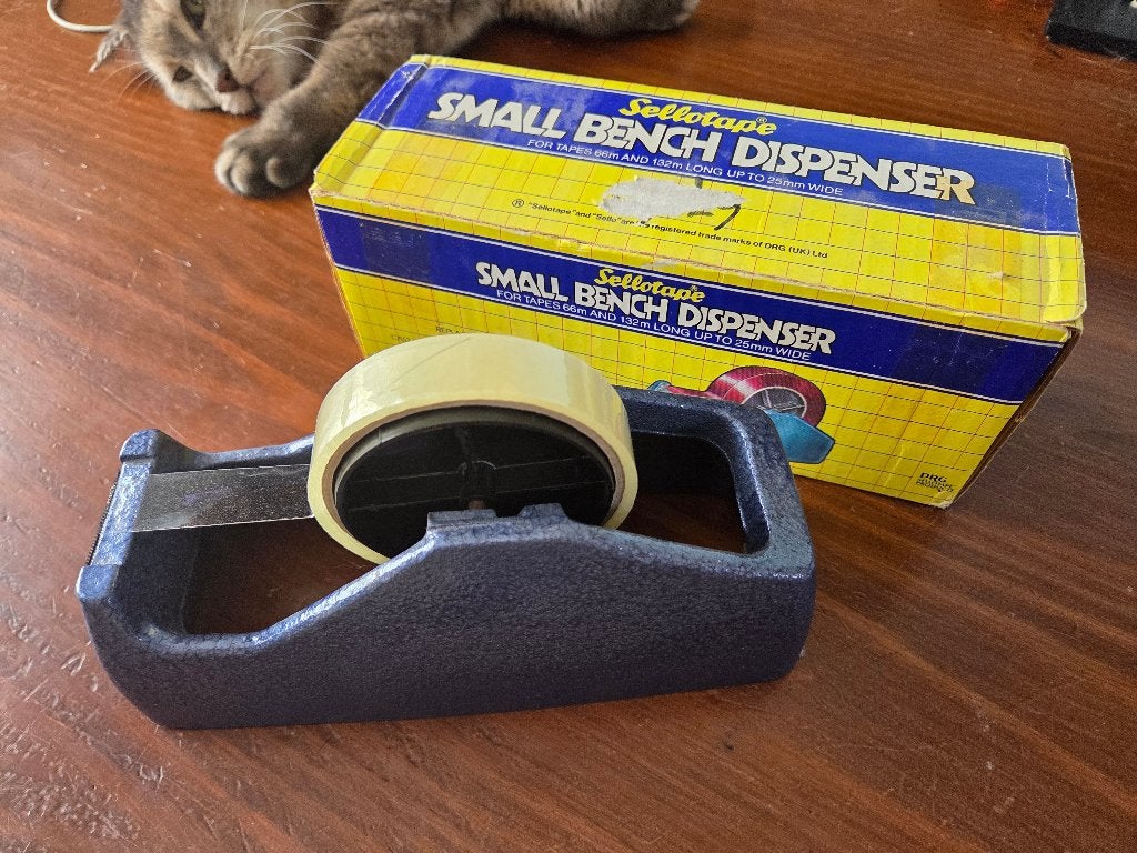 Originele Sellotape plakband dispenser plakbandrolhouder, Ophalen, Zo goed als nieuw