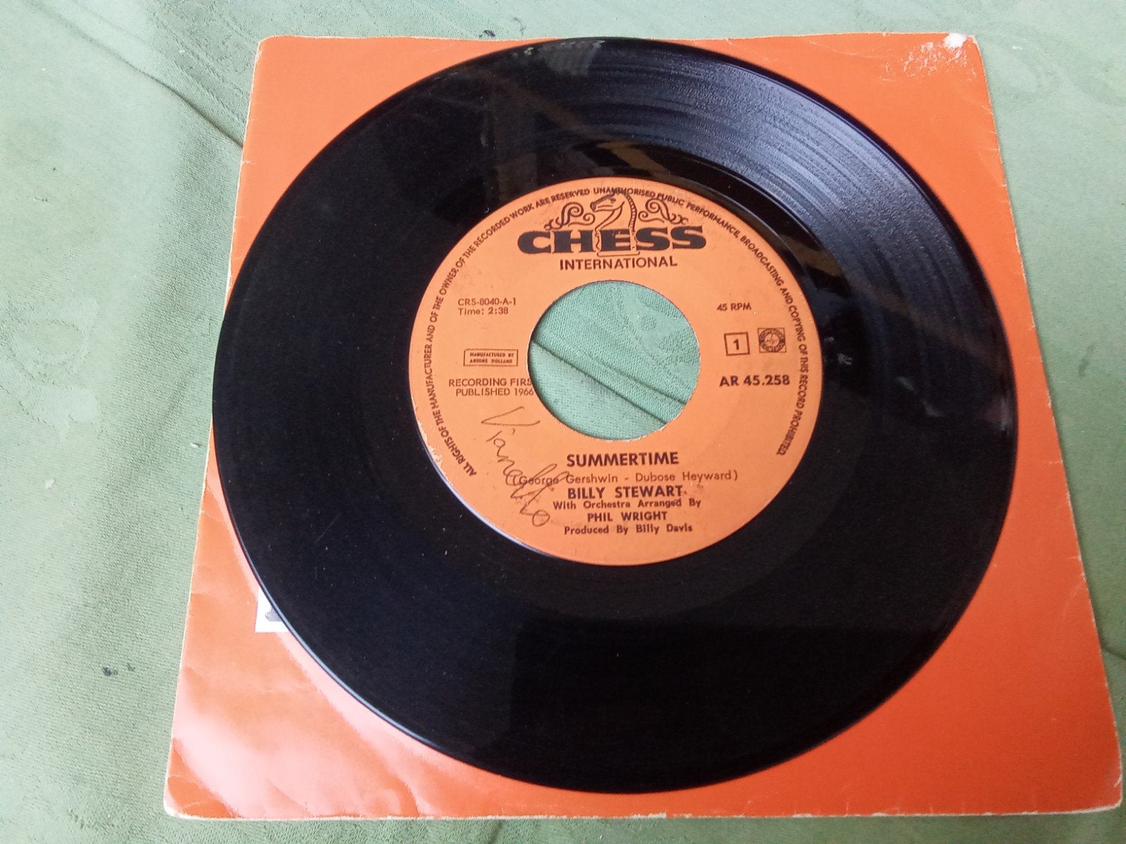 Billy Stewart.                Summertime.         1966, Verzenden, Gebruikt, 7 inch, Pop