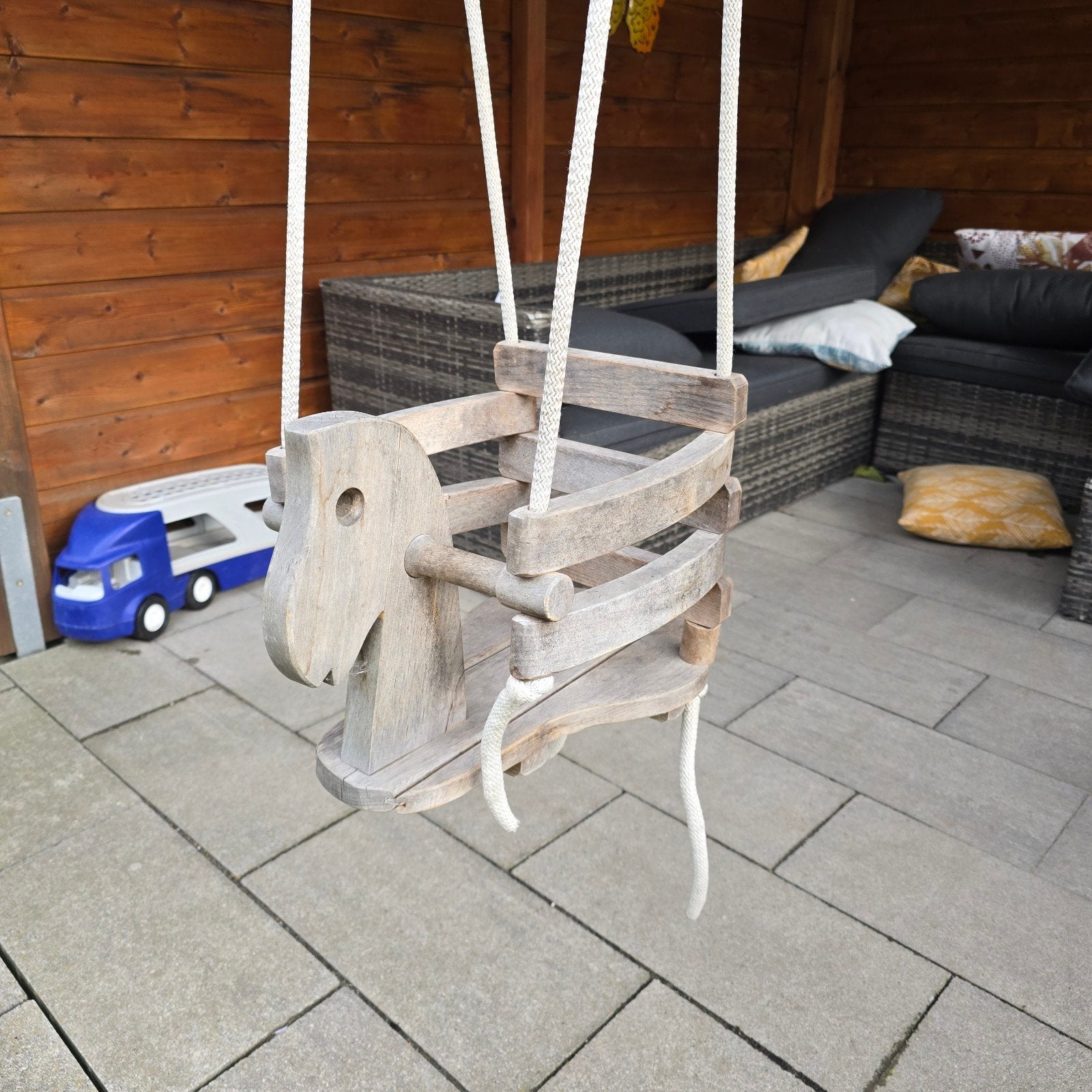 Houten schommel, Ophalen, Gebruikt, Schommel
