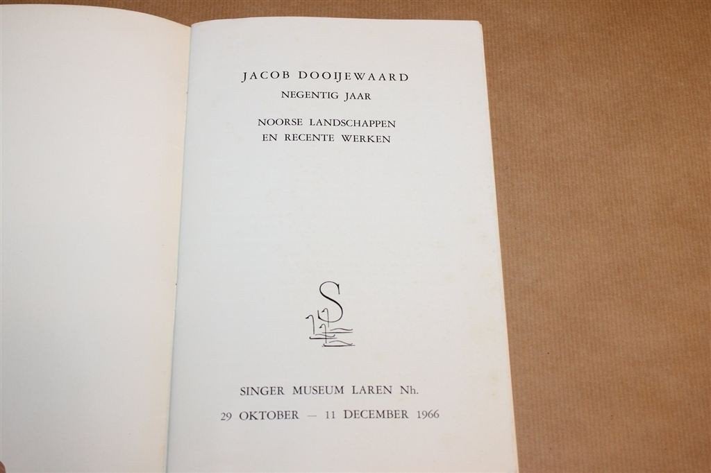 Jacob Dooijewaard — Schilderijen, Catalogus Singer 1966, Ophalen of Verzenden, Gelezen