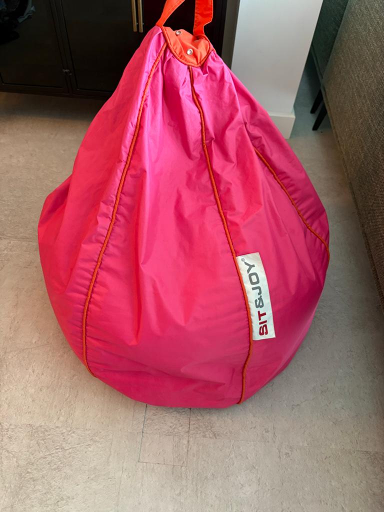 Roze Sit & Joy kinder zitzak - Comfortabel en Stijlvol, Ophalen, Gebruikt, Roze, Zitzak