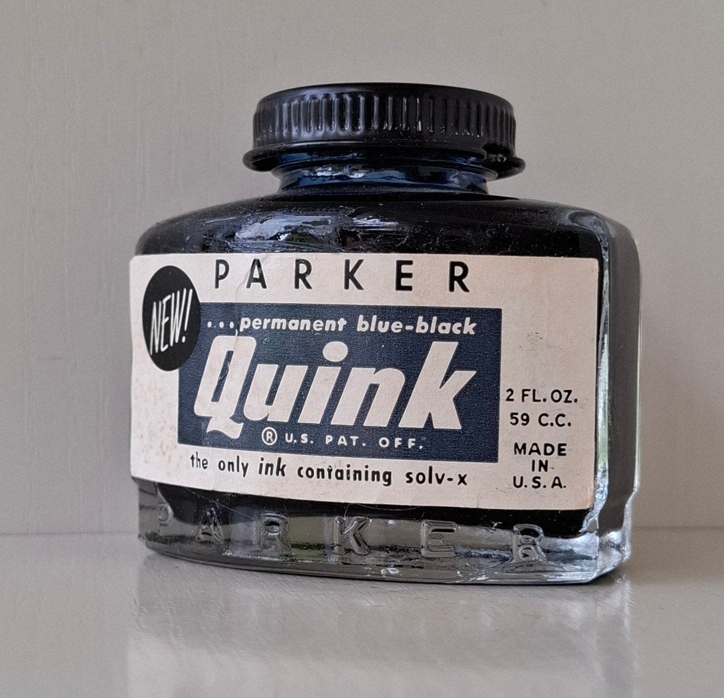 Parker vulpenink blauw, Ophalen of Verzenden, Zo goed als nieuw