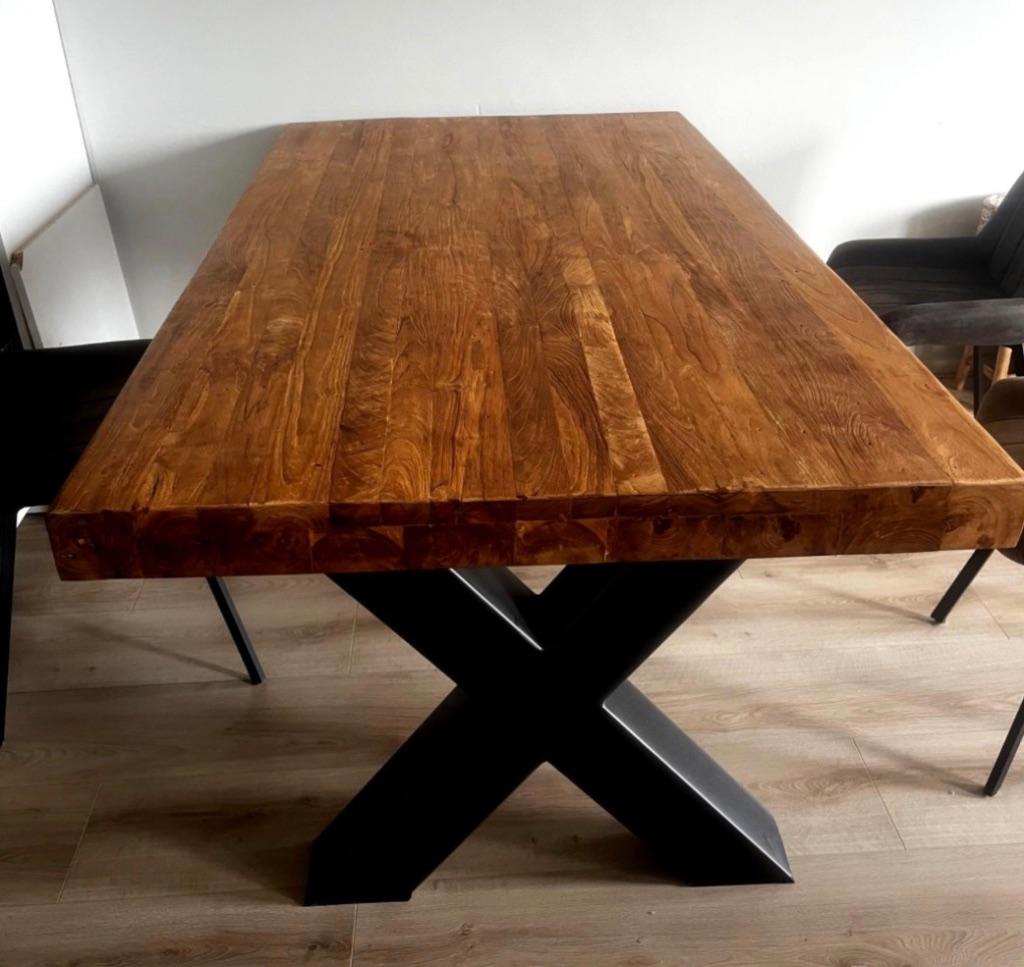 Mazzo teak eettafel 190x100, Ophalen, 150 tot 200 cm, Teakhout, 200 cm of meer