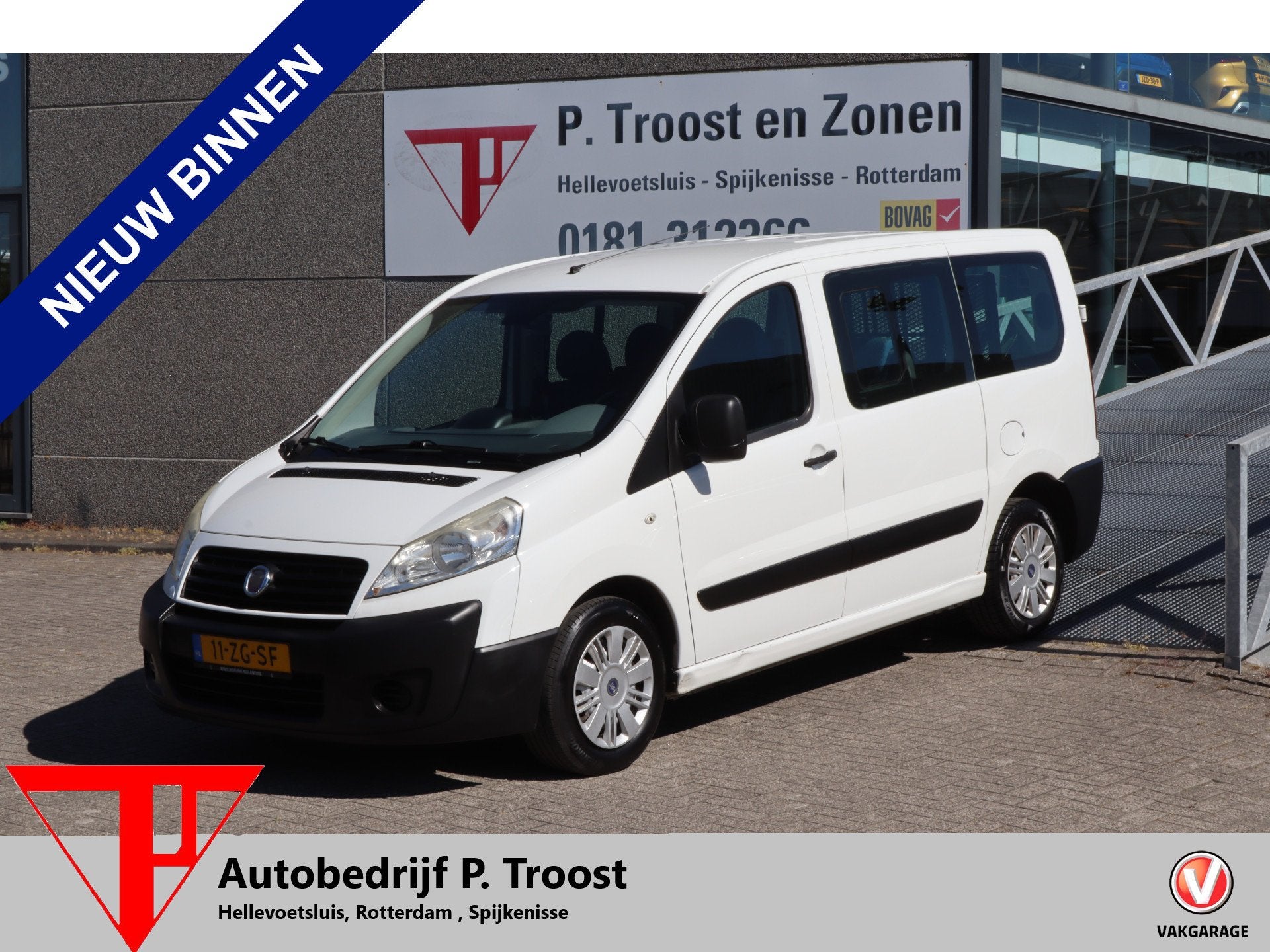 Fiat Scudo Combinato Rolstoelvervoer Centrale deurvergrendel, 12 maanden, Stof, Gebruikt, 8 stoelen
