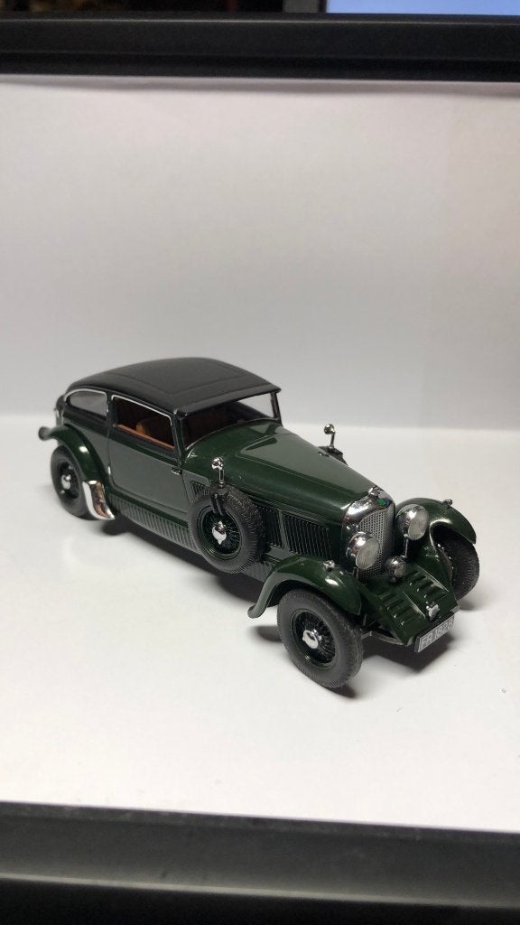 1/43 IXO-MODELS - BENTLEY - SPEED SIX BLUE TRAIN 1930, Ophalen of Verzenden, Zo goed als nieuw, Auto, Overige merken