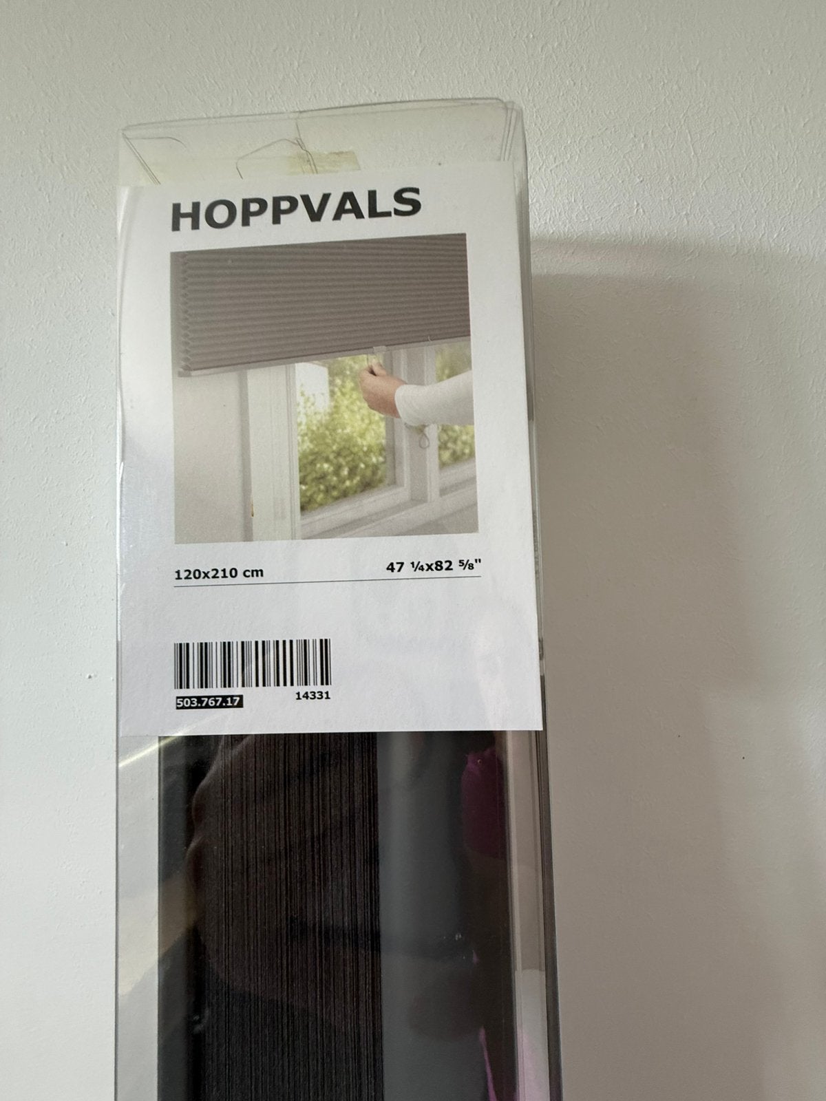 Ikea Hoppvals 120 x 210, Ophalen, Nieuw, Plisségordijn, IKEA