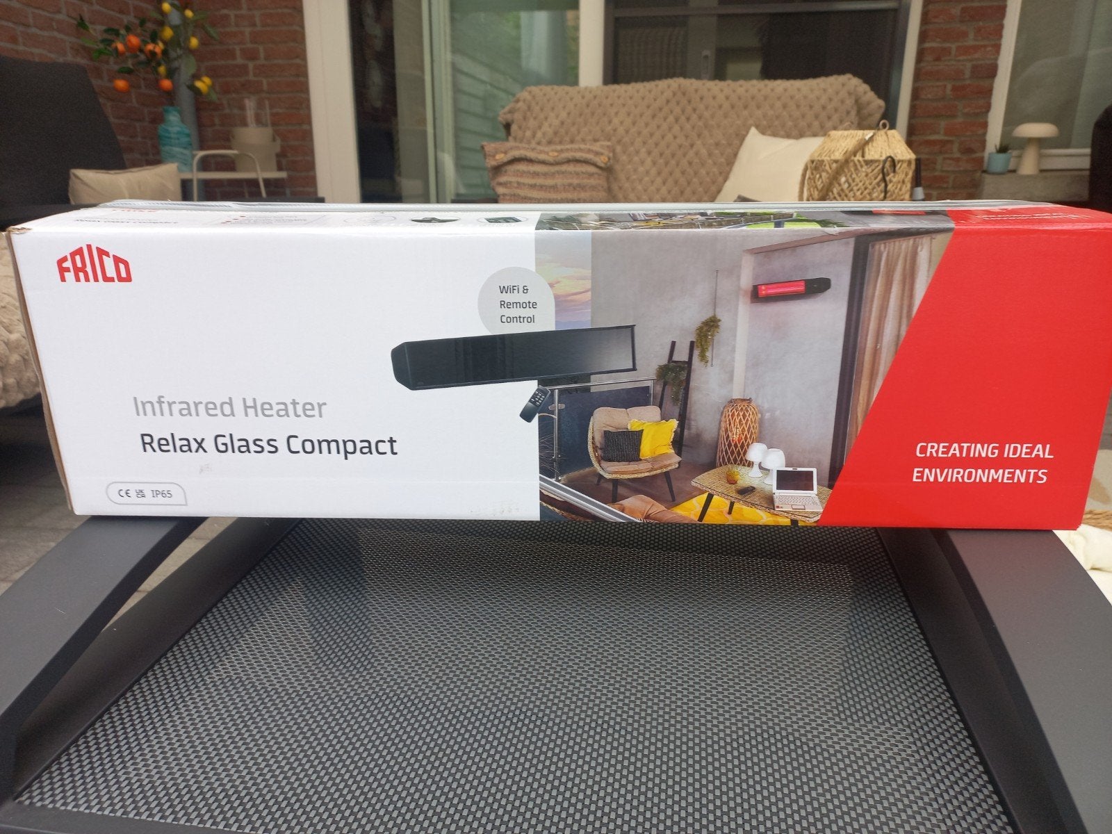 Frico Relax Glass Compact 2000W Infrarood Heater, Elektrisch, Nieuw, Ophalen of Verzenden, Waterbestendig