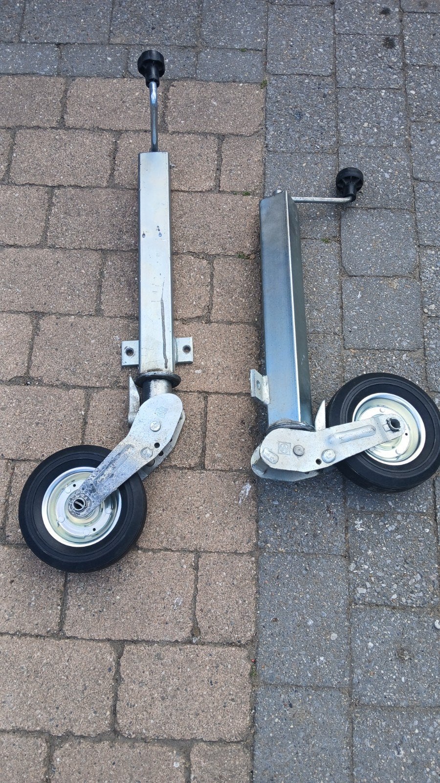 2x Steunwiel voor aanhanger of trailer, Ophalen, Gebruikt