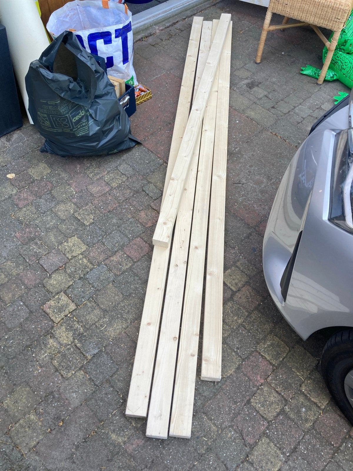 Houten planken - Vuren - Diverse lengtes, Doe-het-zelf en Verbouw, Ophalen, Gebruikt, 25 tot 50 mm, Plank