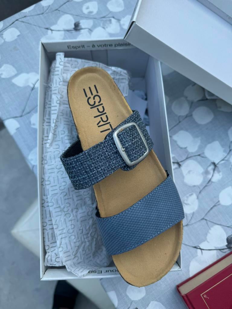 Esprit sandalen - Maat 37, Ophalen of Verzenden, Nieuw, Blauw, Sandalen of Muiltjes