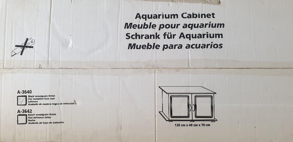 Aquarium onderkast 120 x 40 x 70 cm Zwart, Ophalen, Nieuw, Aquariummeubel, Overige merken