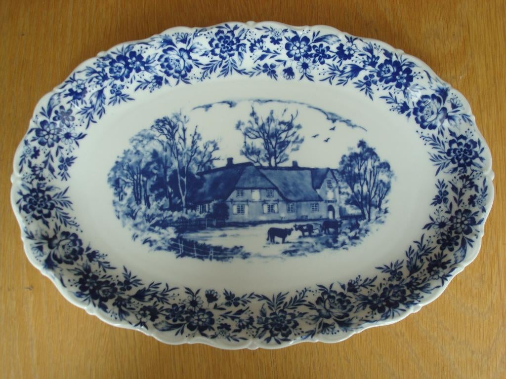 Schaal Bord ovaal, Huis en Inrichting, Keuken | Servies, Nieuw, Ophalen of Verzenden, Schaal of Schalen, Overige stijlen