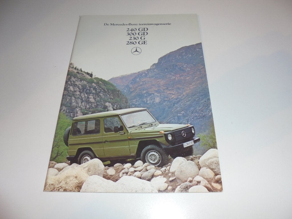 brochure Mercedes G terreinwagens  1980, Ophalen of Verzenden, Zo goed als nieuw, Mercedes