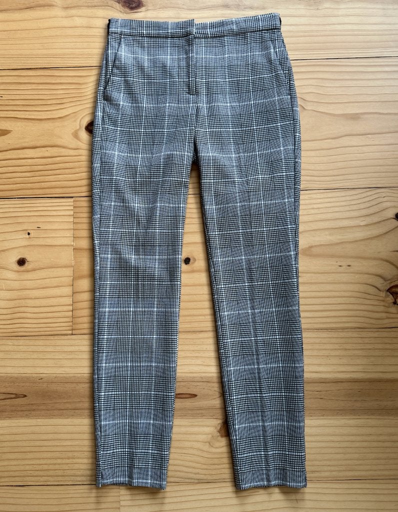 Broek / Pantalon ZARA - Zwart Wit Ruit - maat 34 / XS Small, Ophalen of Verzenden, Zo goed als nieuw, Maat 34 (XS) of kleiner