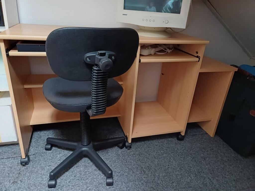 bureau met bureaustoel, Ophalen, 139 cm, Kinderbureau, 50 cm