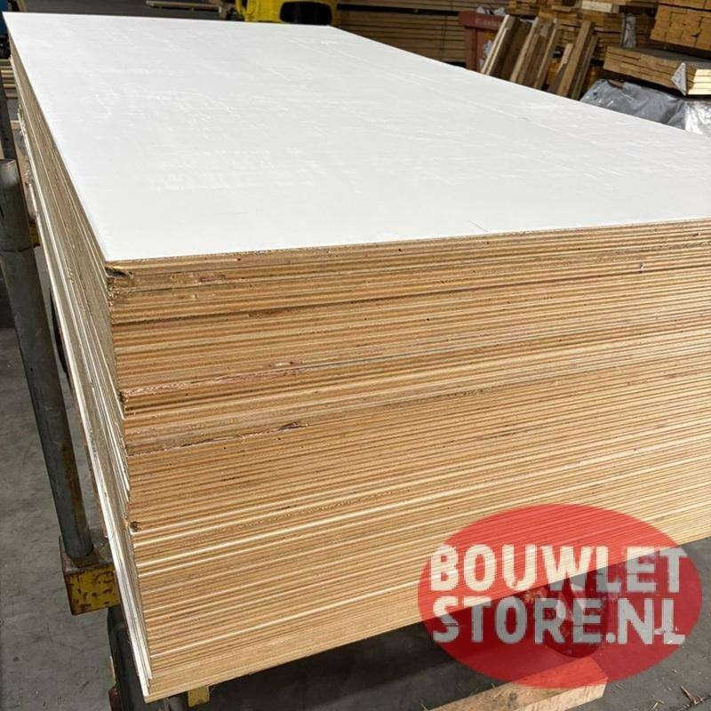 Multiplex 15 mm hardhout wit gegrond interieur lichtgewicht, Niet ingevuld, Multiplex, Minder dan 20 mm, Niet ingevuld