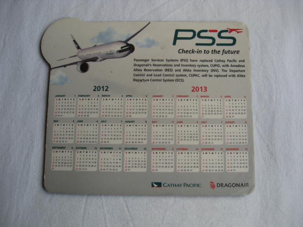 PSS Muismat van Cathay Pacific, Verzamelen, Ophalen of Verzenden, Zo goed als nieuw, Overige typen