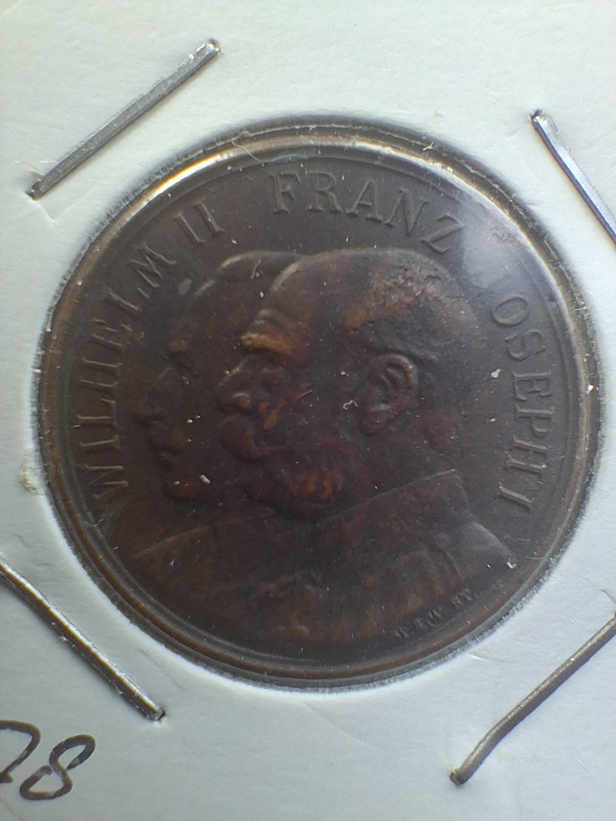Medaille wapenbroederschap Wilhelm II Franz Joseph I, Ophalen of Verzenden, Overige materialen