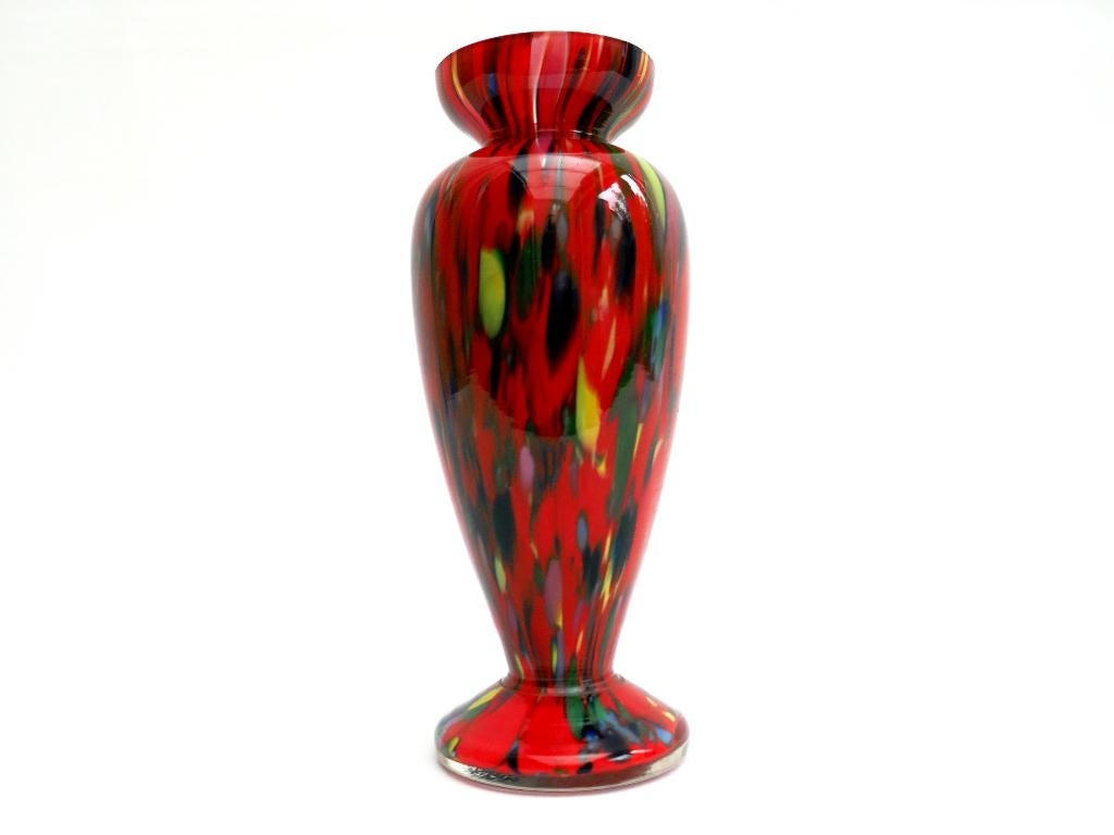 Art Deco - restglas vaasje - Boheems, Ophalen of Verzenden