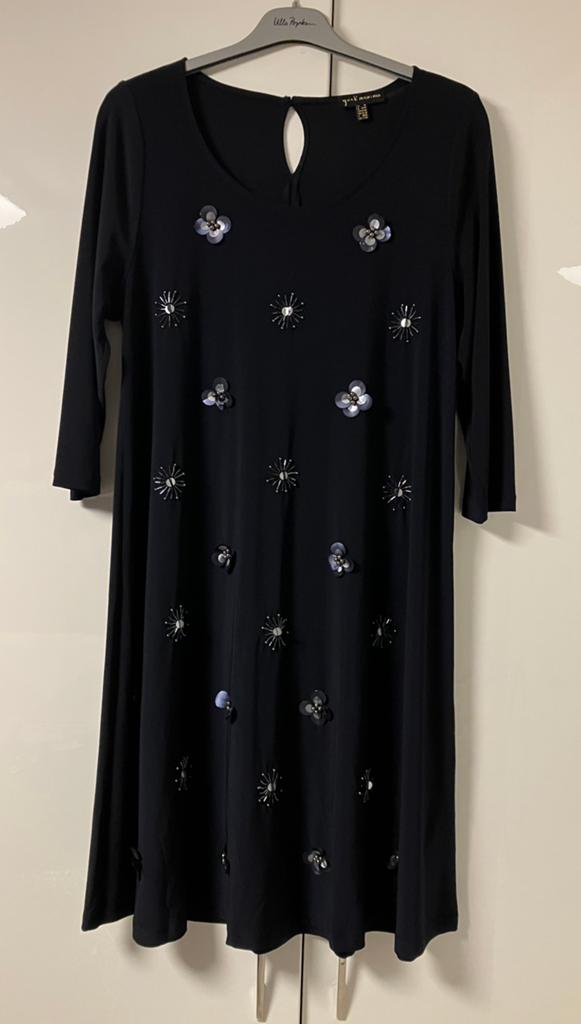 Yoek black label jurk maat M (42/44) d.blauw, Kleding | Dames, Ophalen of Verzenden, Nieuw, Maat 42/44 (L), Blauw