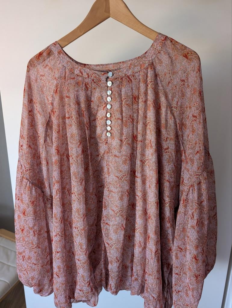 Leuk zomerse Zoey blouse, Kleding | Dames, Ophalen of Verzenden, Zo goed als nieuw, Maat 46/48 (XL) of groter, Blauw