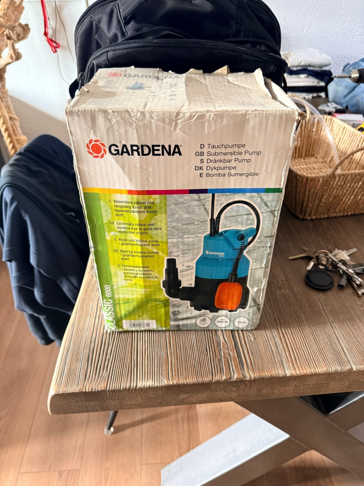 Gardena Classic 6000 Dompelpomp - in doos, Ophalen of Verzenden, Nieuw, Dompelpomp
