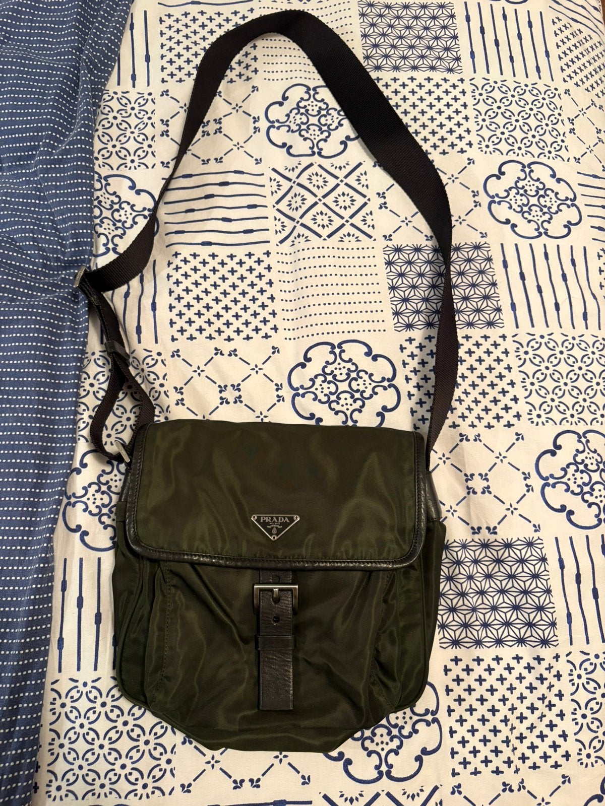Prada Re-Nylon crossbody bag, Ophalen of Verzenden, Groen
