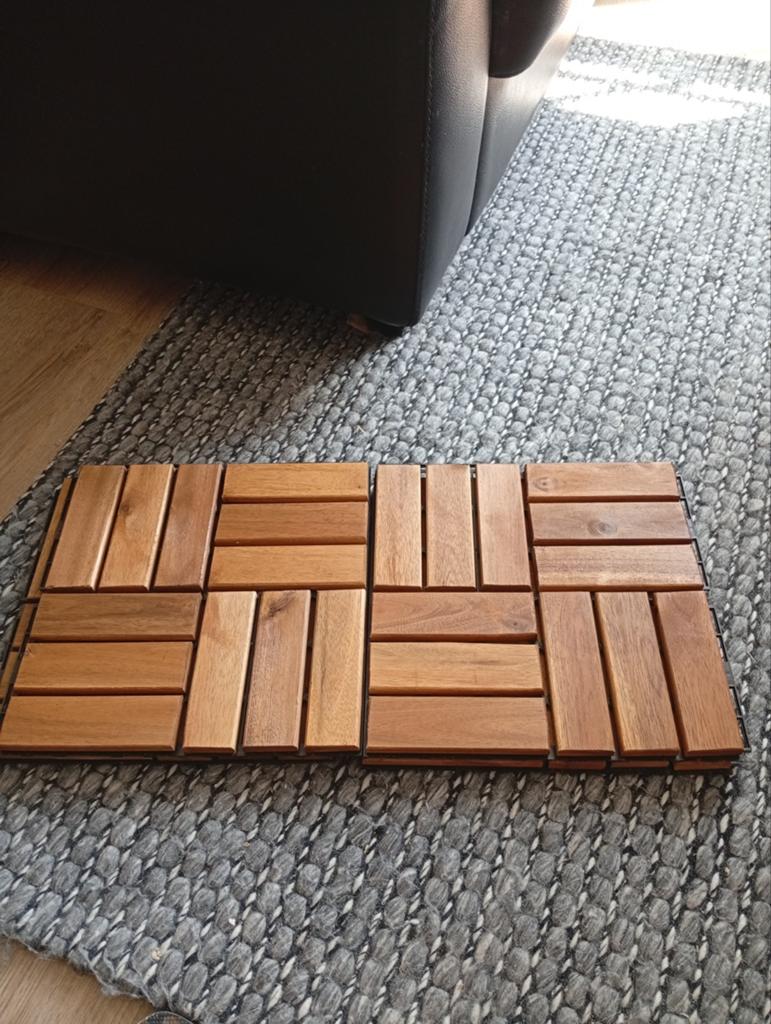 Terras balkon tegel hout 4x ikea nieuw!!!, Tuin en Terras, Terrasdelen en Vlonders, Ophalen of Verzenden, Nieuw, Hout