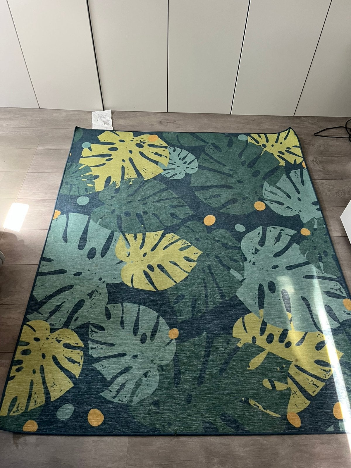 Vloerkleed Urskog Ikea groen, Ophalen, Gebruikt, 100 tot 150 cm, 150 tot 200 cm