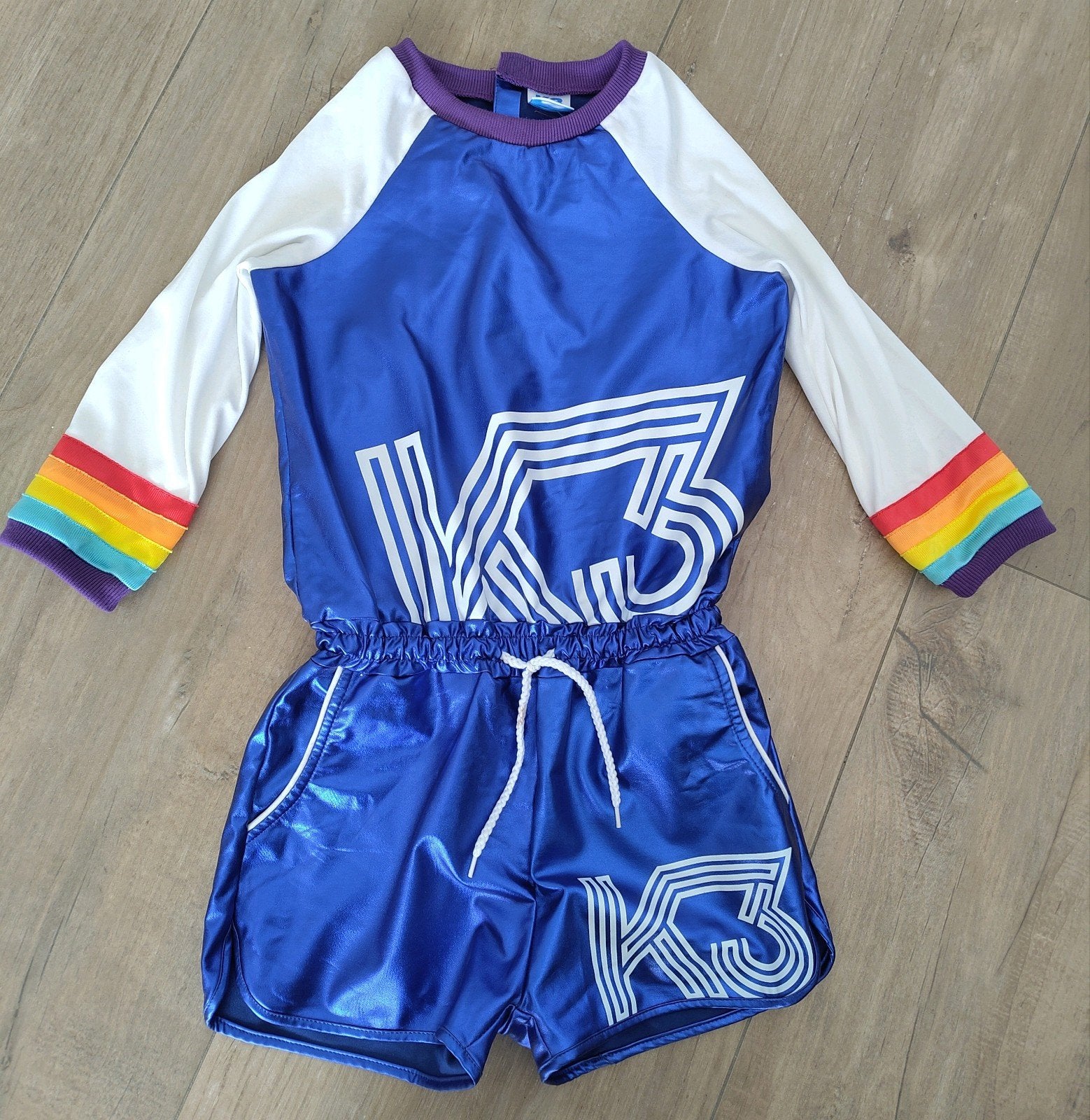 K3  Rollerdisco verkleedpak134 (6-8 jaar), Ophalen of Verzenden, Gebruikt, 122 t/m 128, Meisje
