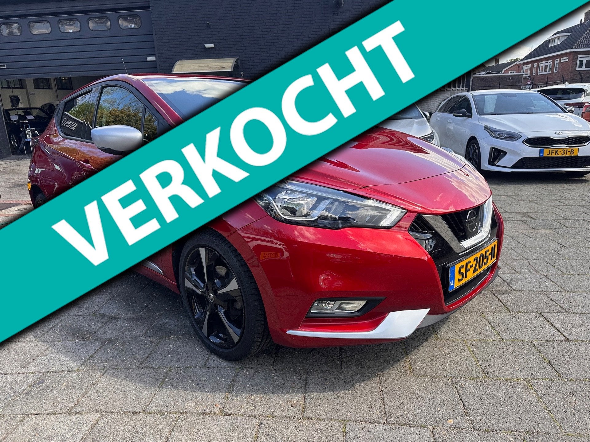 Nissan Micra 0.9 IG-T Tekna|Leder|Trekhk|Camera, Auto's, Voorwielaandrijving, 40 €/maand, 525 kg, Handgeschakeld