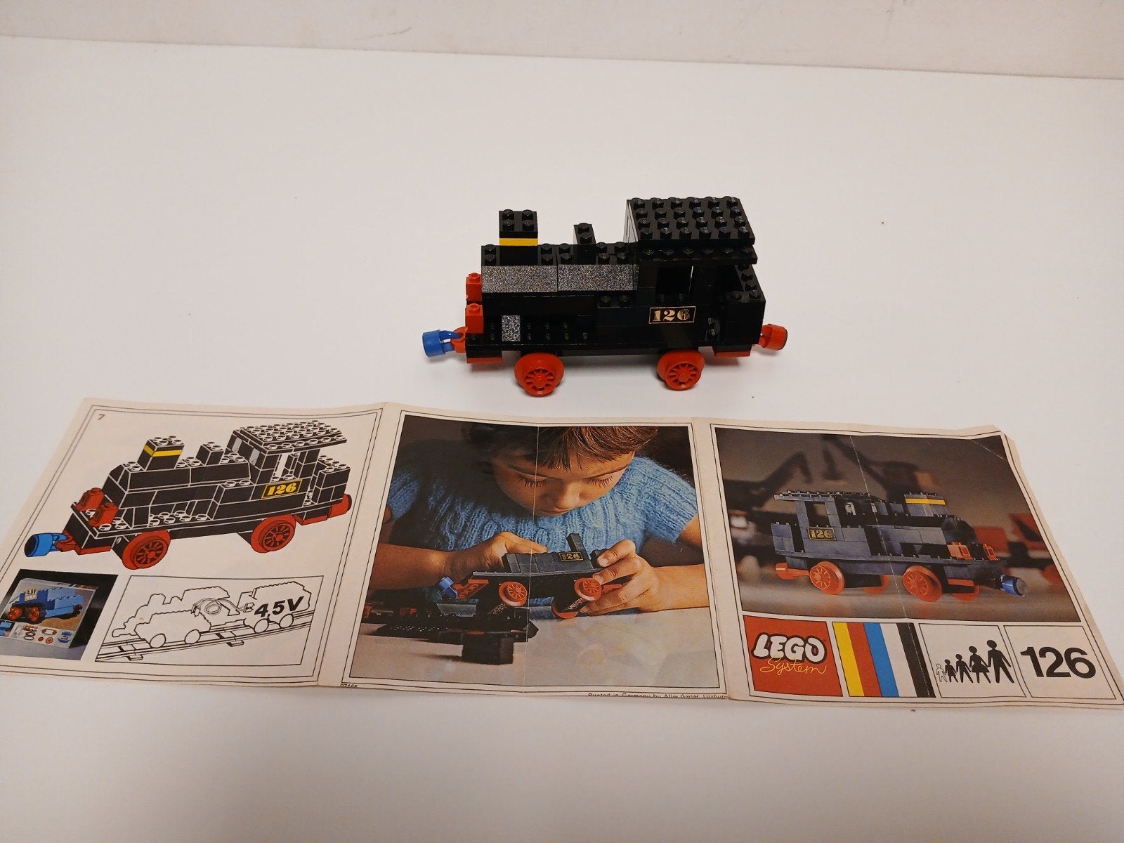 vintage lego 126 stoom locomotief push model jaren 70, Kinderen en Baby's, Ophalen of Verzenden