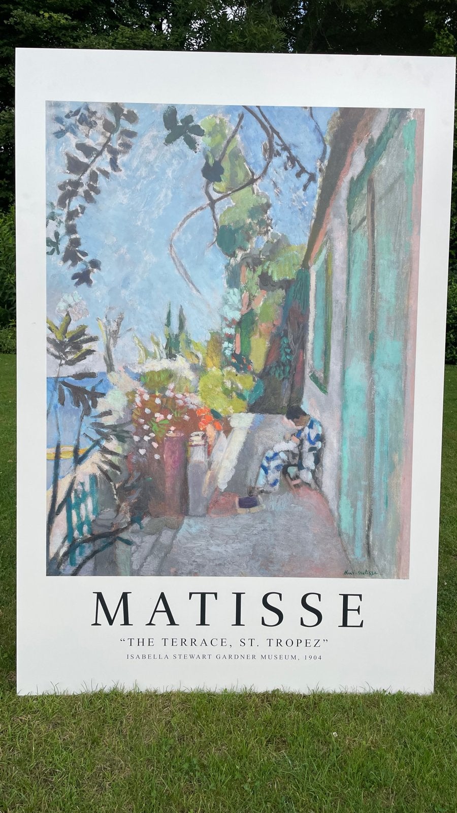 Matisse "The Terrace, St. Tropez", Ophalen, Oorspronkelijke maker, Zo goed als nieuw, Schilderij