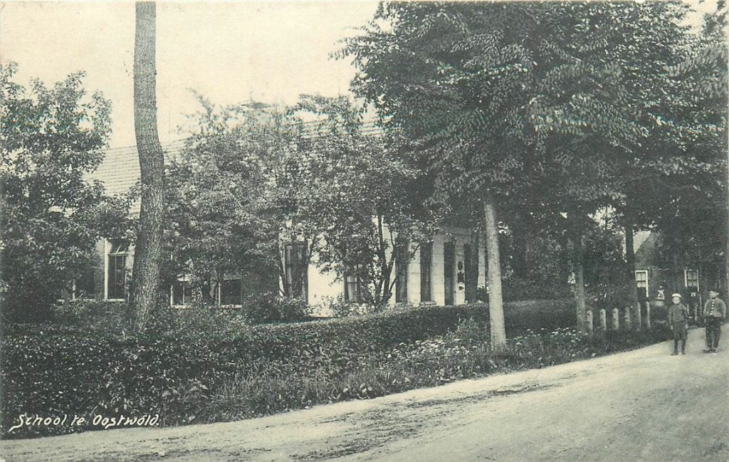 702-002-049 Oostwold School, Verzenden, Voor 1920, Groningen